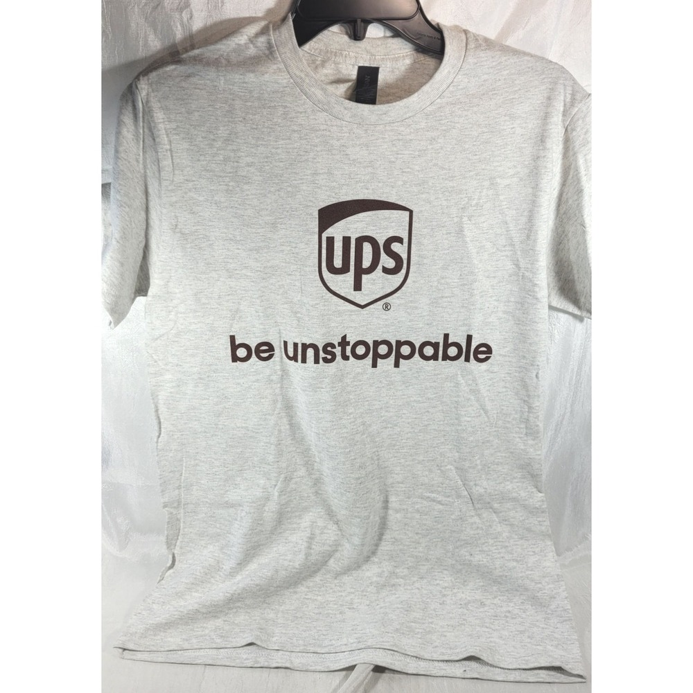 Gildan Heavy Cotton UPS Be Unstoppable Short Sleeve T-shirt - Grey - Small